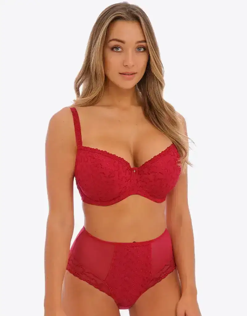 Fantasie Ana Padded Half Cup Bra Red