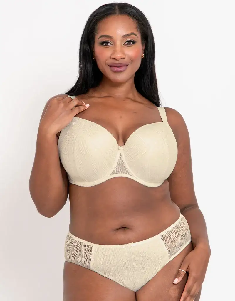 Flirtelle Esme Padded Balcony Bra Cream