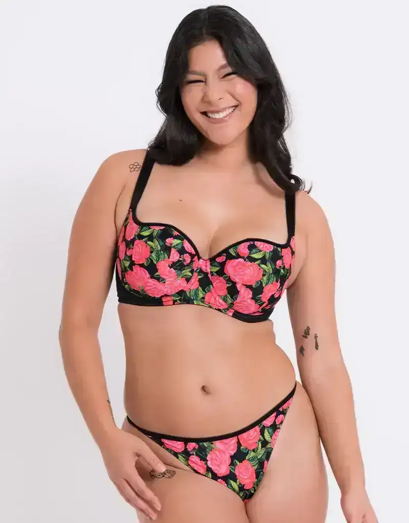 Curvy Kate Boost in Bloom Padded Balcony Bra Print Mix