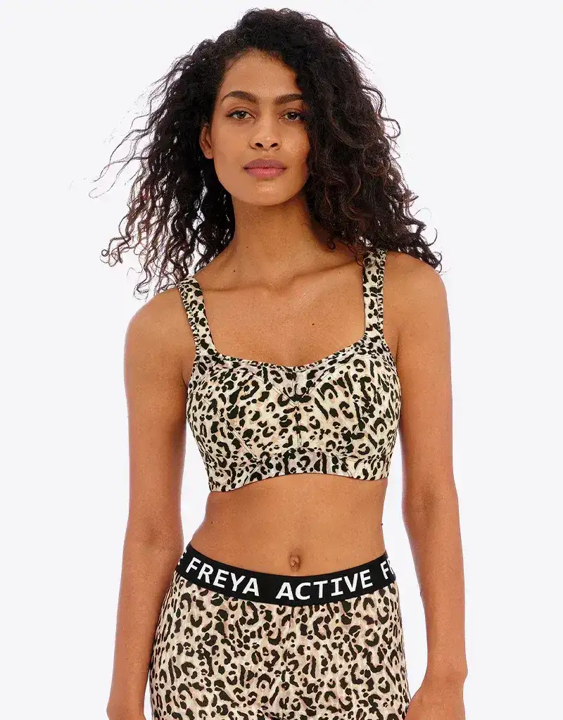 Freya Active High Octane Sports Bra Pure Leopard Print