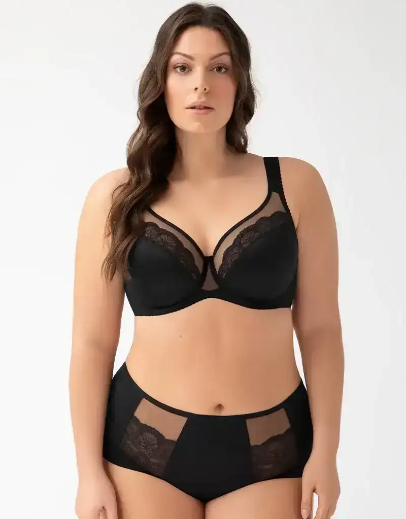 Gorsenia Luisse Full Cup Bra Black