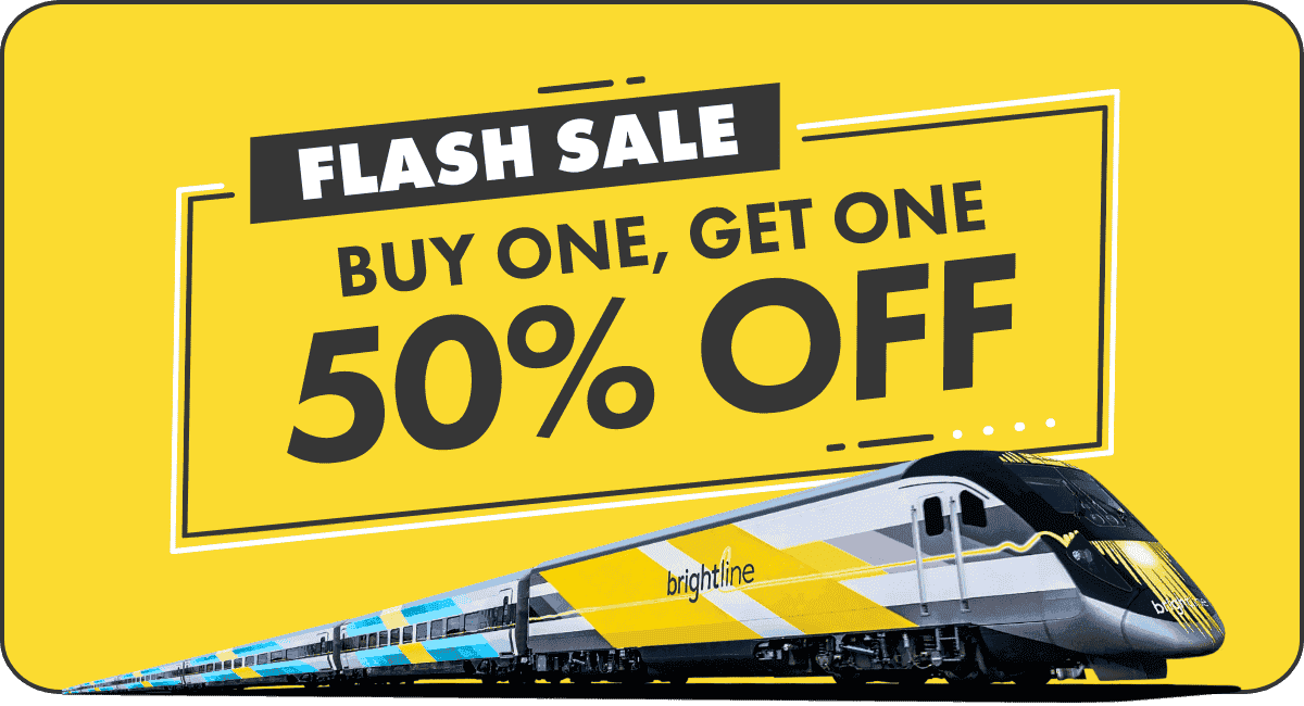 Flash sale: Buy one, get one 50% off