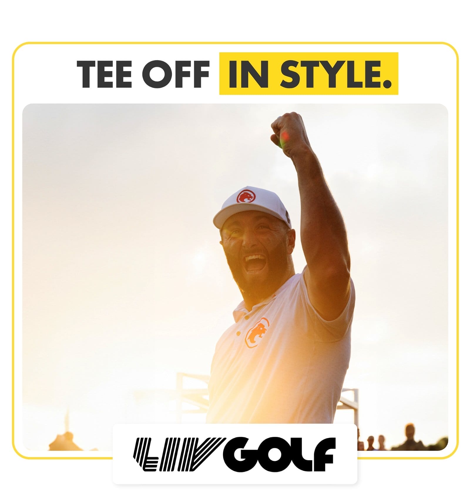 TEE OFF IN STYLE. LIV GOLF.