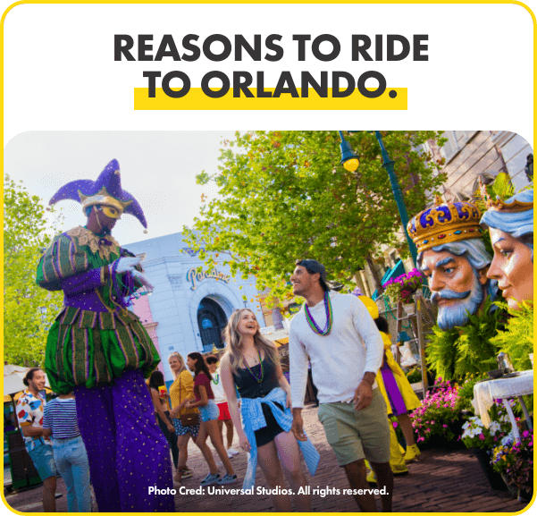 Reasons to ride to Orlando. Universal Studios Mardi Gras. 