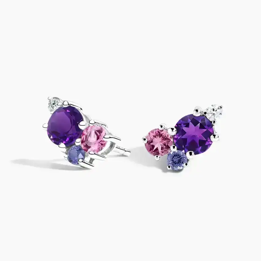 Lilac Bouquet Earrings