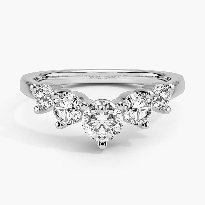 Five Stone Contour Lab Diamond Ring