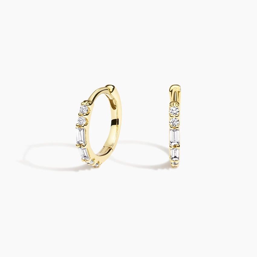 Allegra Diamond Hoop Earrings