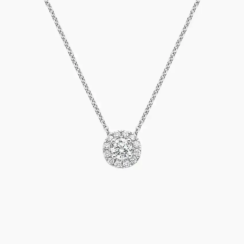 Diamond Halo Pendant