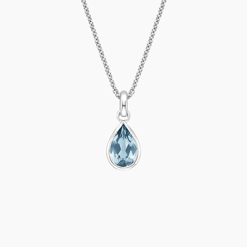 Teardrop Aquamarine Pendant