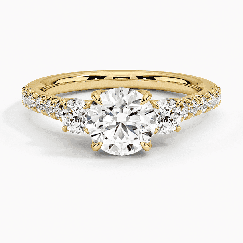 Amelie Three Stone Diamond Ring