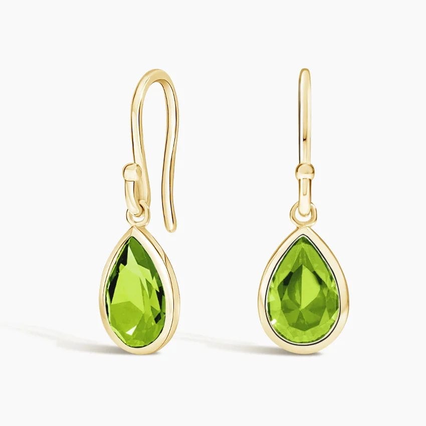 Teardrop Peridot Earrings