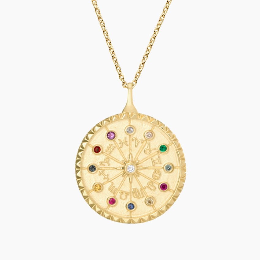 Zodiac Fortune Wheel Pendant