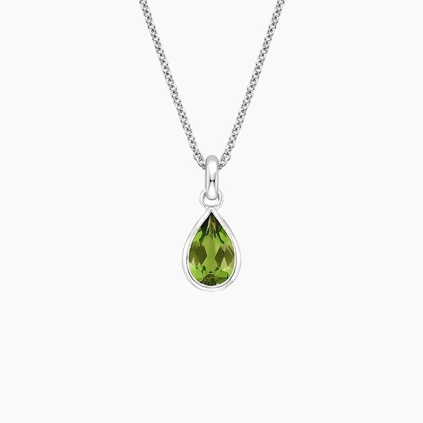 Teardrop Peridot Pendant