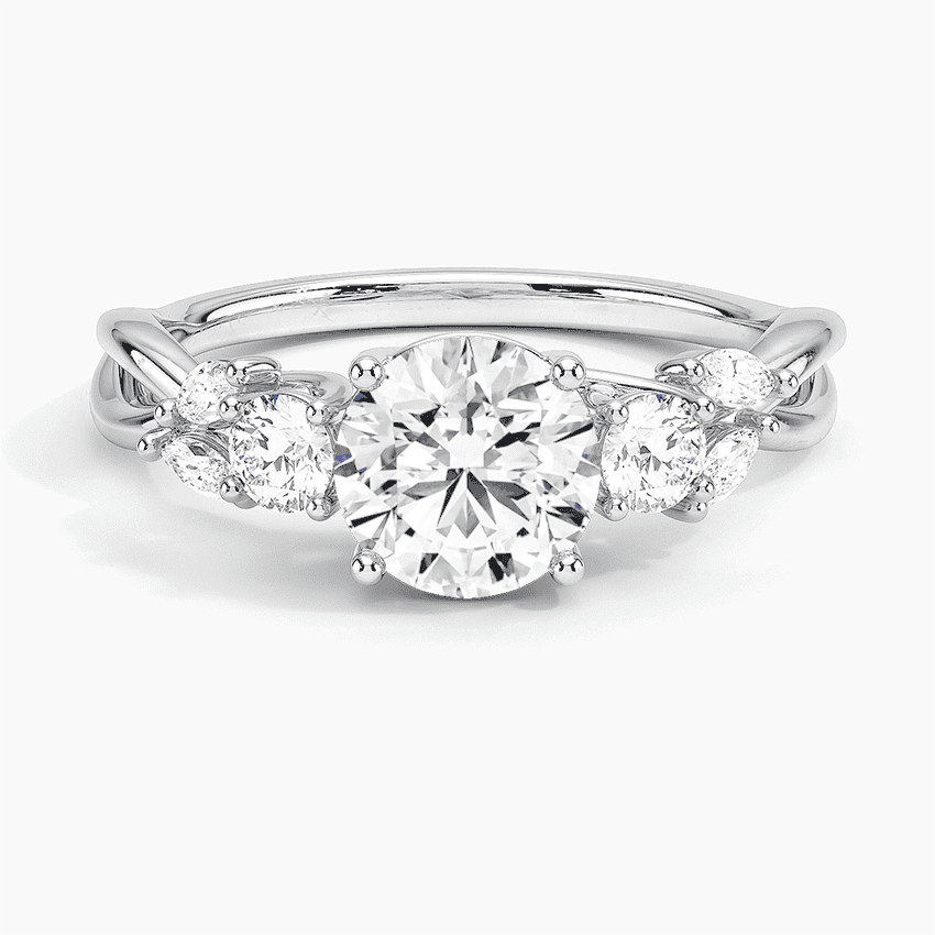 Willow Three Stone Diamond Ring