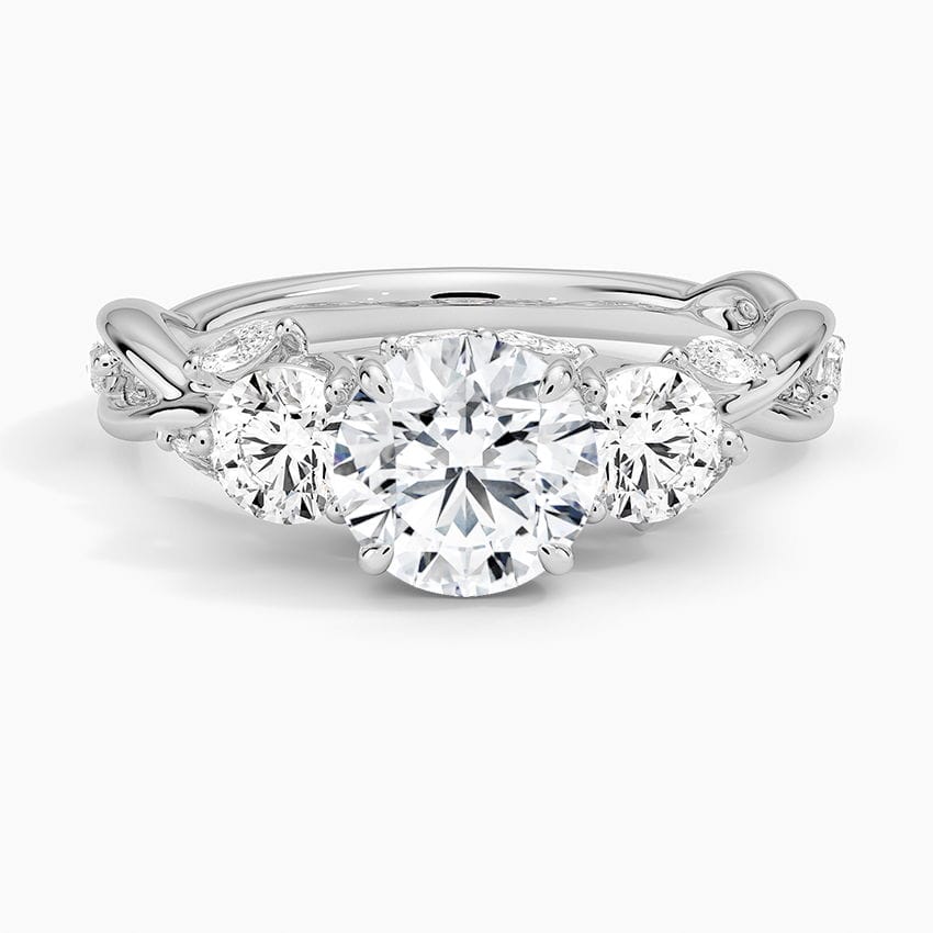 Secret Garden Three Stone Diamond Ring