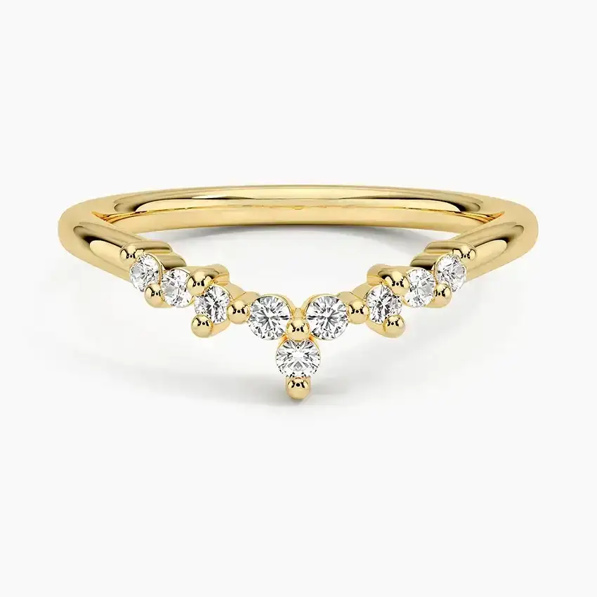 Melody Contoured Diamond Ring