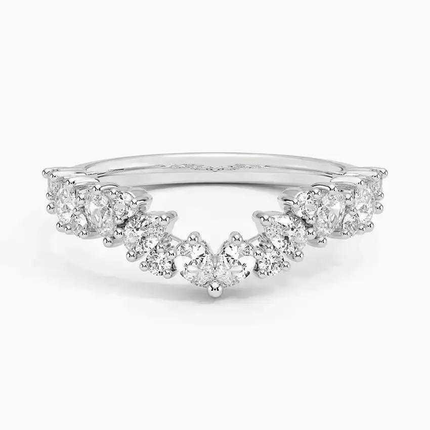 Olivetta Contoured Lab Diamond Ring