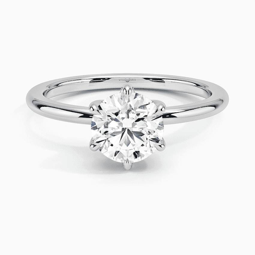 Fairmined 1.5mm Six-Prong Solitaire Ring