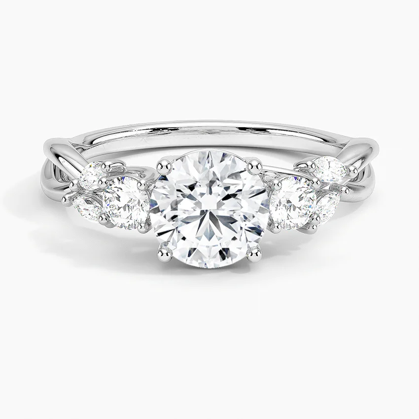 Willow Three Stone Diamond Ring