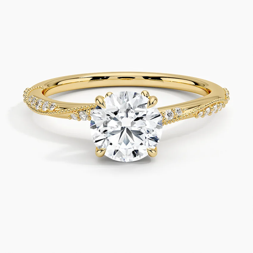Camellia Hidden Accent Diamond Ring