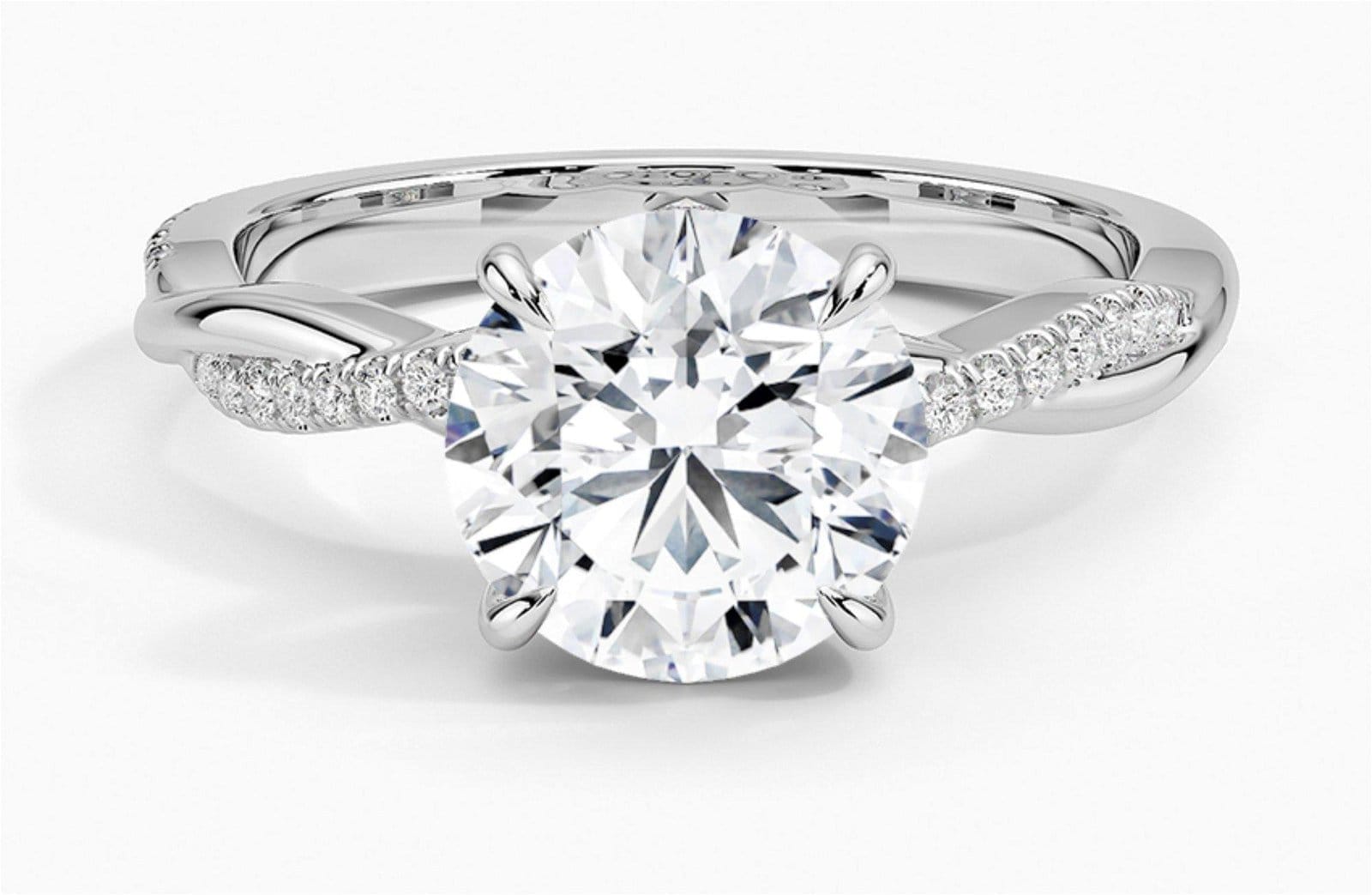 Petite Twisted Vine Diamond Ring