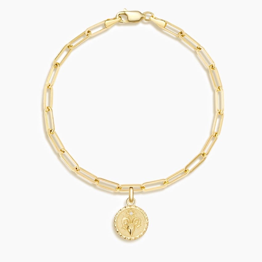 Aries Zodiac Charm Bracelet