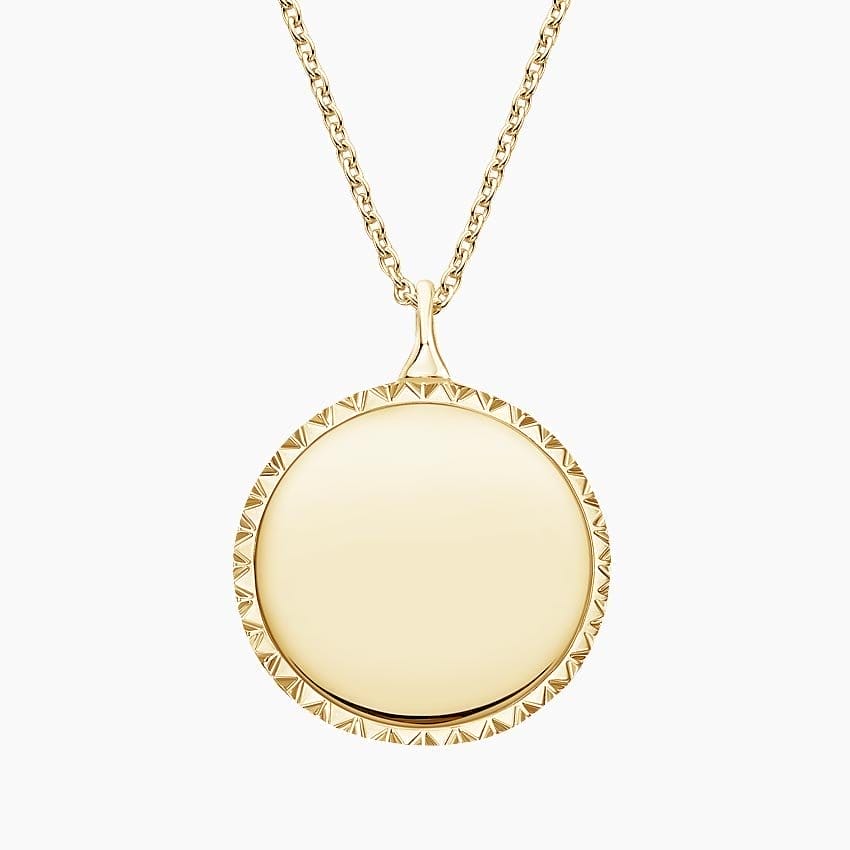 Engravable Medallion Necklace