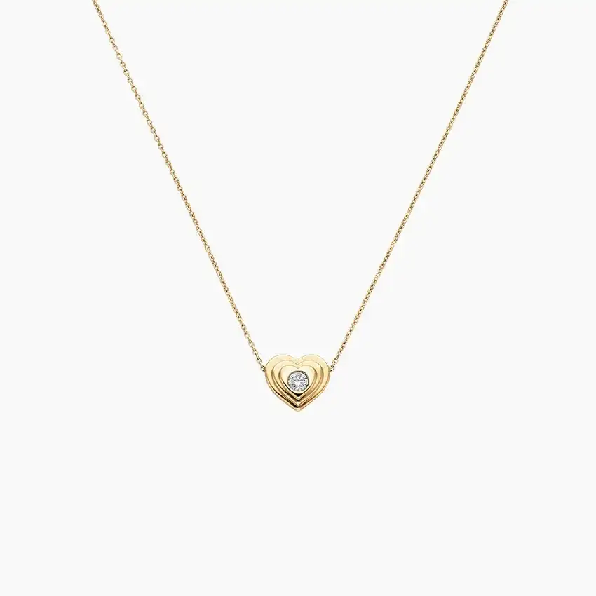 Sweetheart Lab Diamond Pendant Necklace