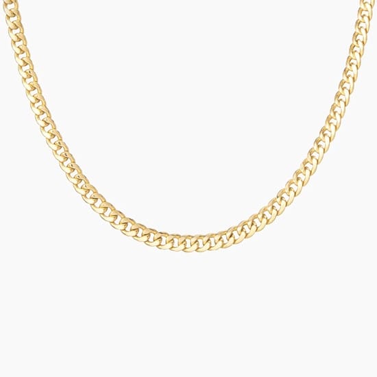 14K YELLOW GOLD BLAKE 18 IN. CURB CHAIN NECKLACE (2MM)