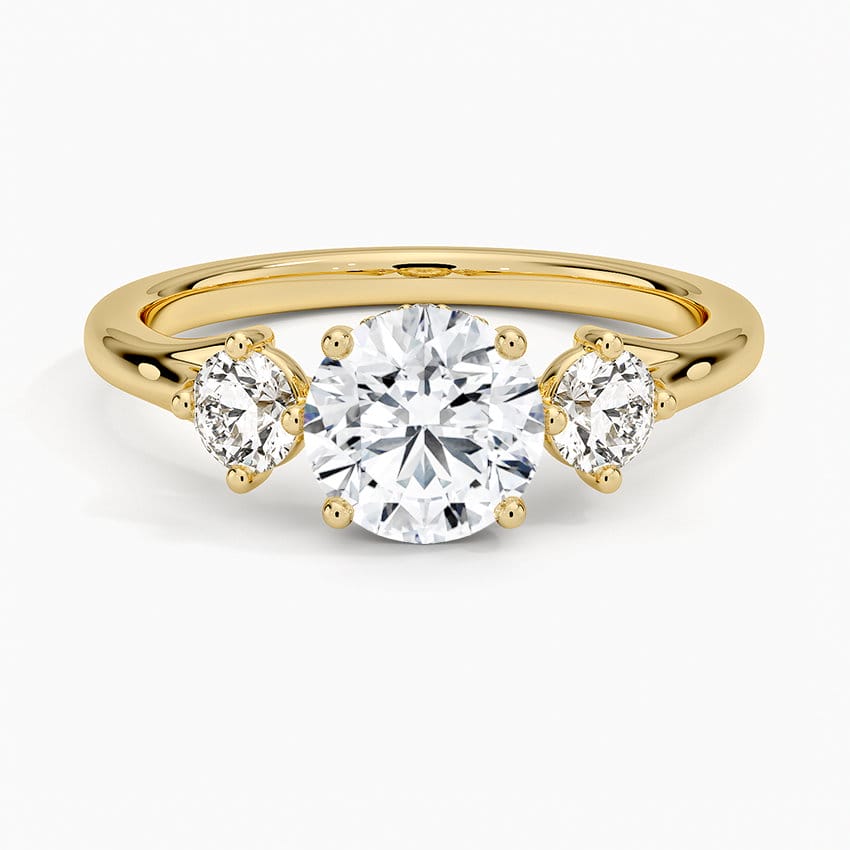 Luxe Floating Three Stone Diamond Ring