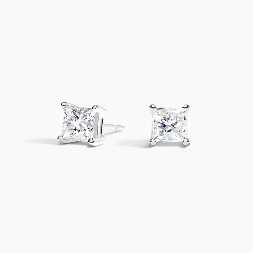 Princess Diamond Stud Earrings