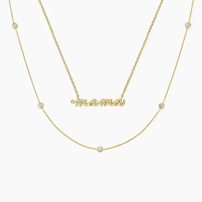 The Mama Diamond Necklace Set