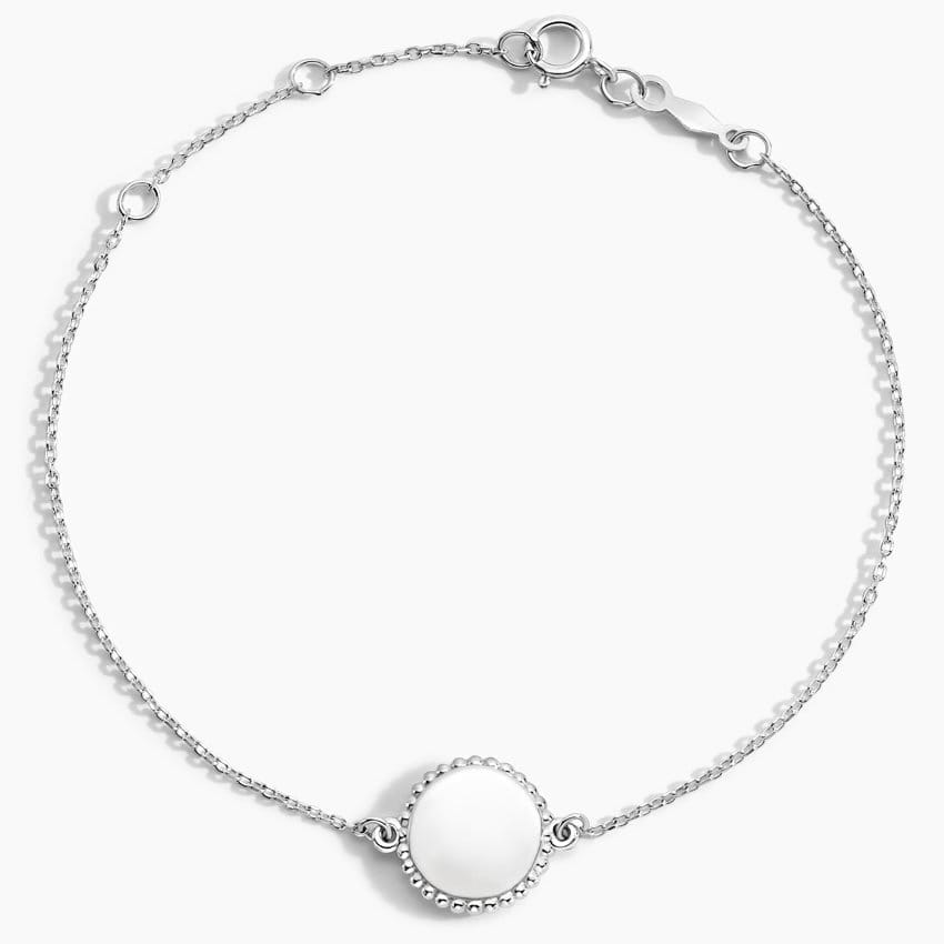 Engravable Beaded Disc Bracelet