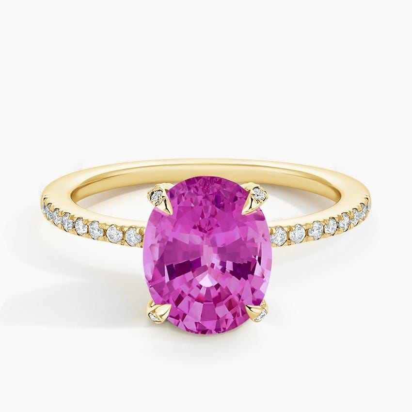 Cabaret Lab Pink Sapphire and Diamond Cocktail Ring