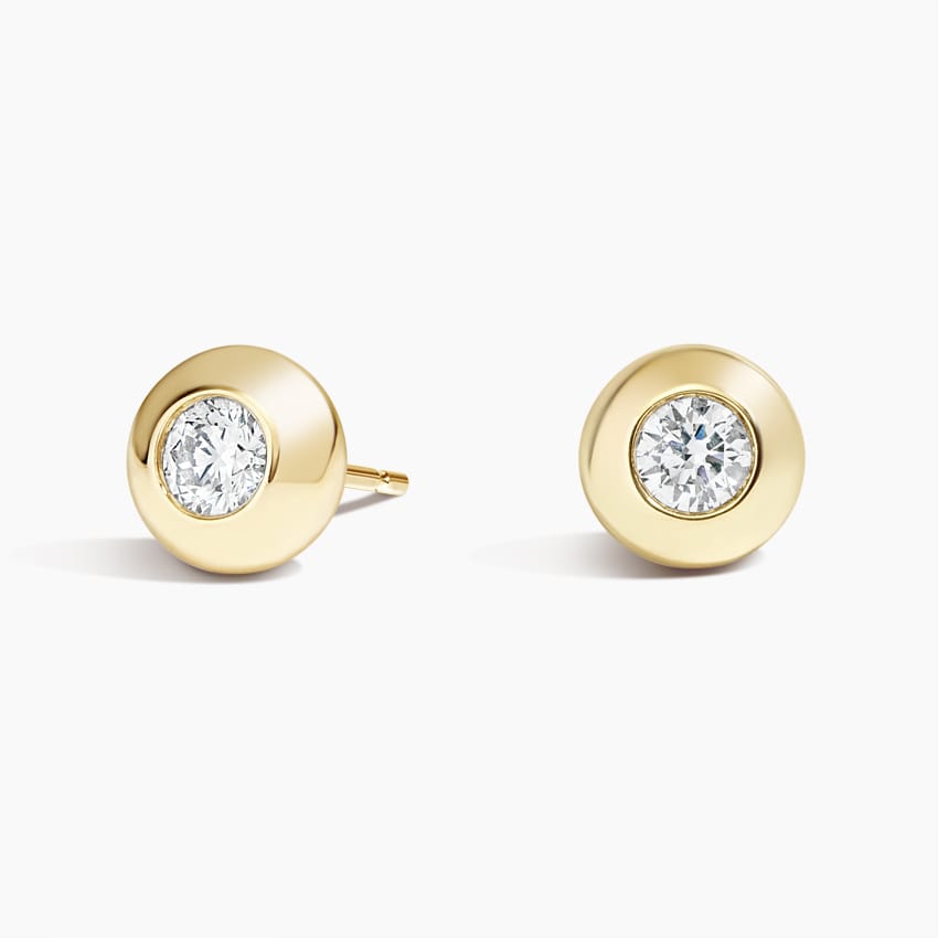 Lab Diamond Bubble Stud Earrings