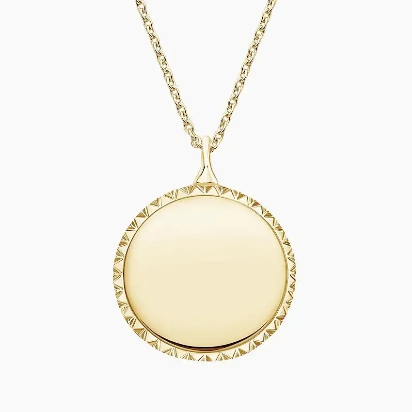 Engravable Medallion Necklace