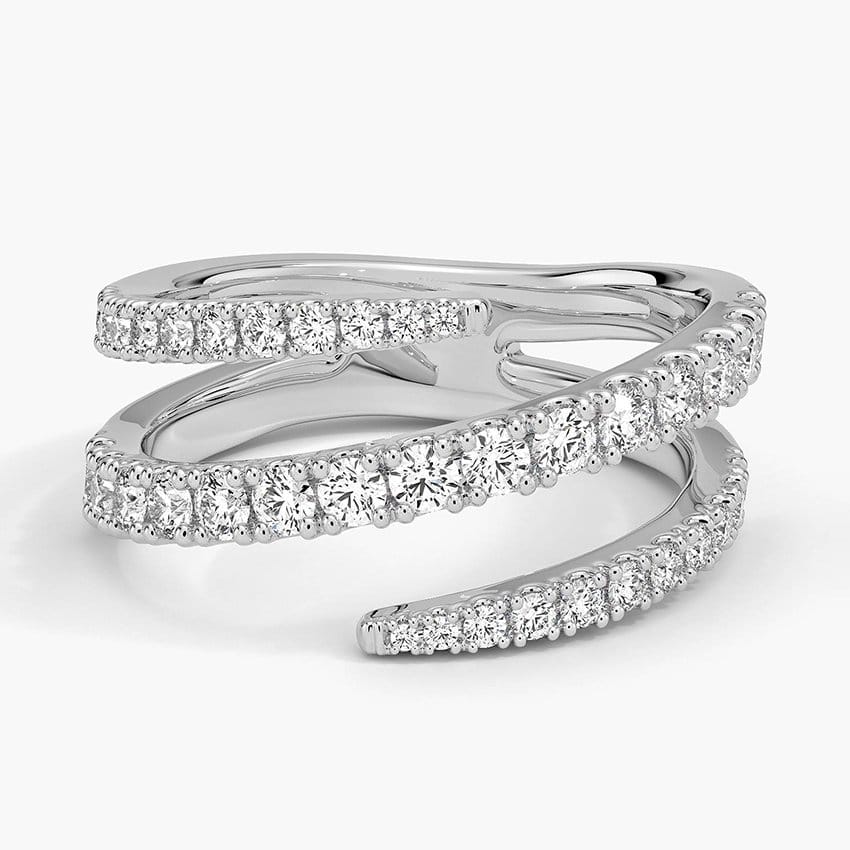 Sonya Lab Diamond Spiral Wrap Ring