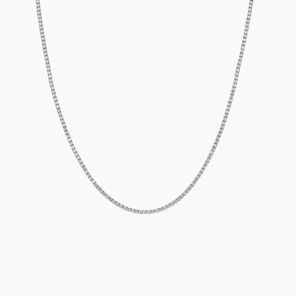 Perfect Tennis Lab Diamond Necklace 