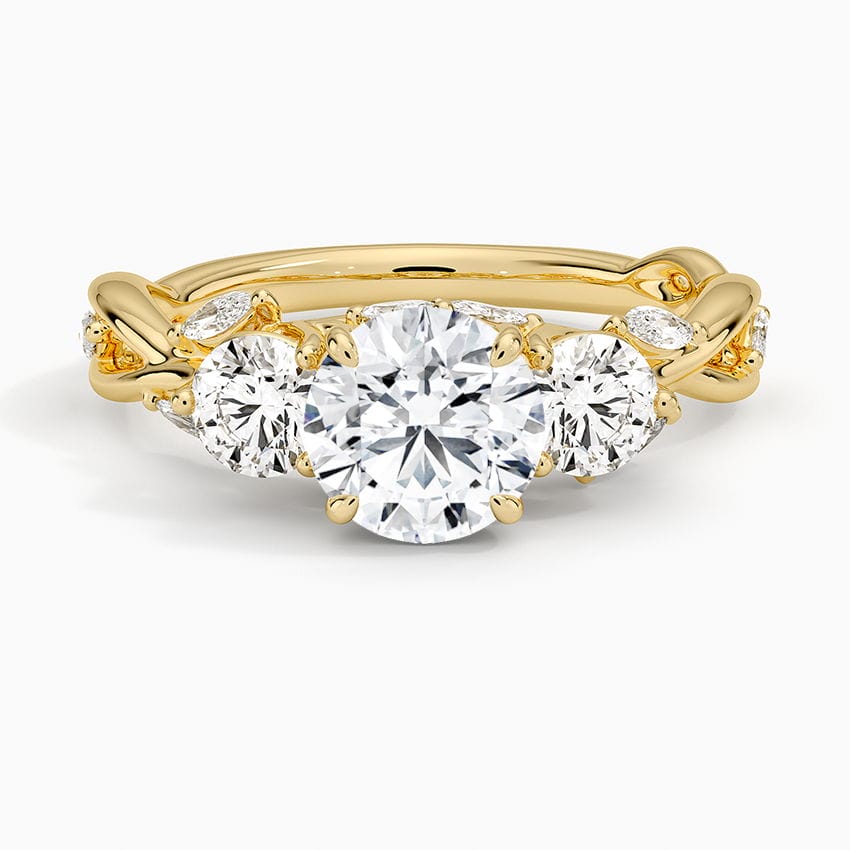 Secret Garden Three Stone Diamond Ring