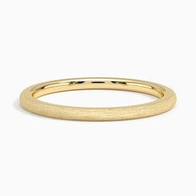 18K YELLOW GOLD MATTE 1.5MM COMFORT FIT WEDDING RING