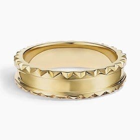 14K YELLOW GOLD SOL RING