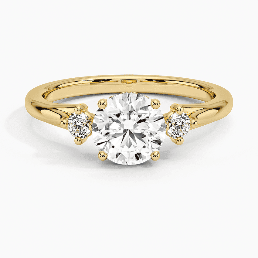 Floating Three Stone Diamond Ring