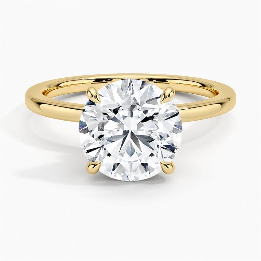 Secret Halo Ring with 2.5ct Round Lab Diamond