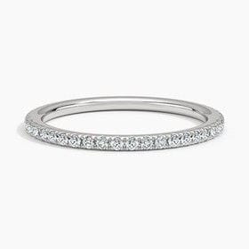 18K WHITE GOLD BALLAD THREE-QUARTER COVERAGE DIAMOND RING (1/4 CT. TW.)