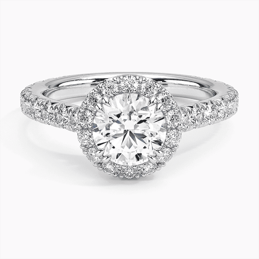 Luxe Sienna Halo Diamond Ring