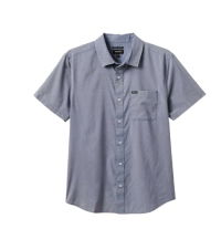 mens charter button up - blue