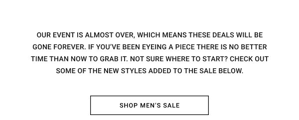 Shop Mens Sale