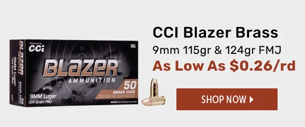 CCI Blazer Brass 9mm