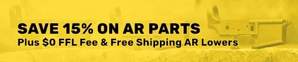 15% off AR parts