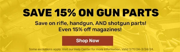 Build Better with 15% off Gun Parts